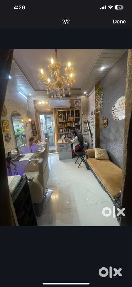 Running ladies salon salon rent 7000 whole items in 2lac 20k