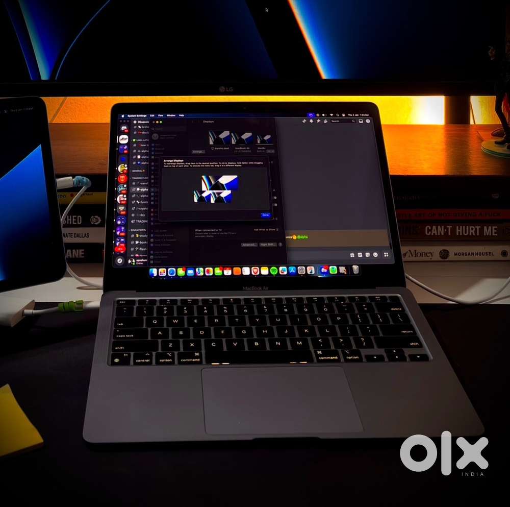 Apple MacBook M1 + Apple mouse and metal stand Free