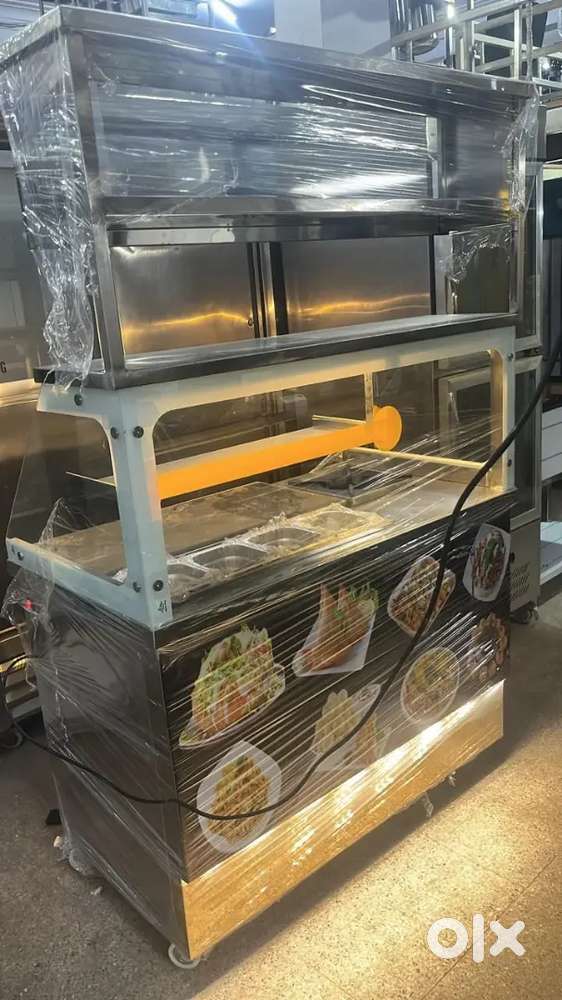 stainless steel chat display counter