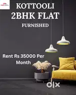 Kottooli 2bhk furnished flat available for rent