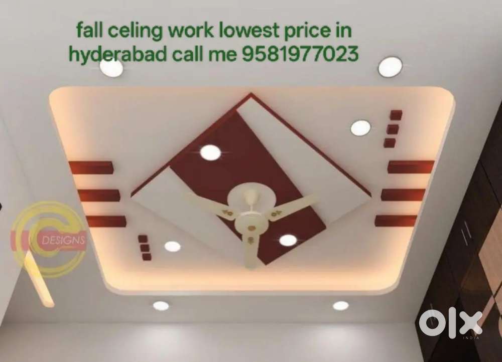 P.o.p.work fall celing