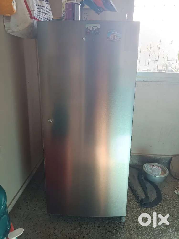 FRIDGE, clothes stand and 2 chairs