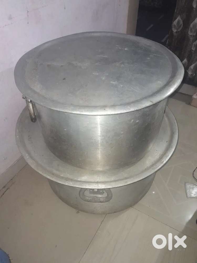 2 Big tapela with dhakkan and tava or palta