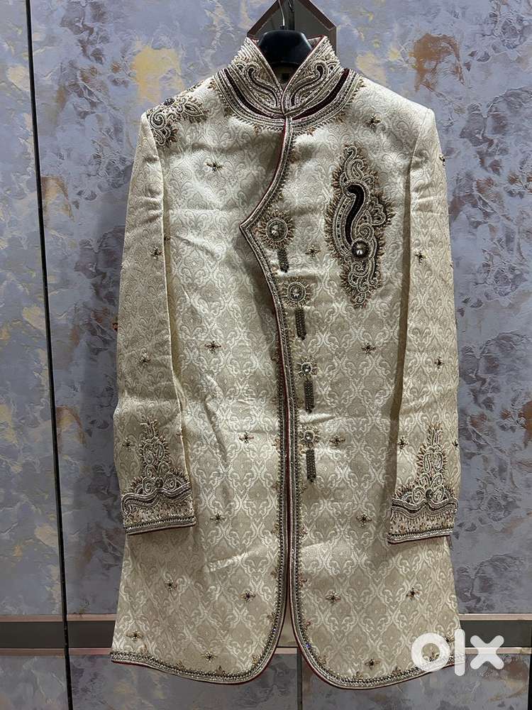 Sherwani set with heavy work for groom