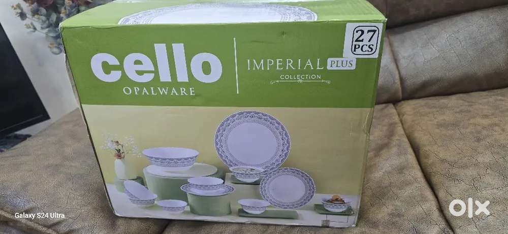 CELLO DINNER SET 27 PCS NEW SEALED