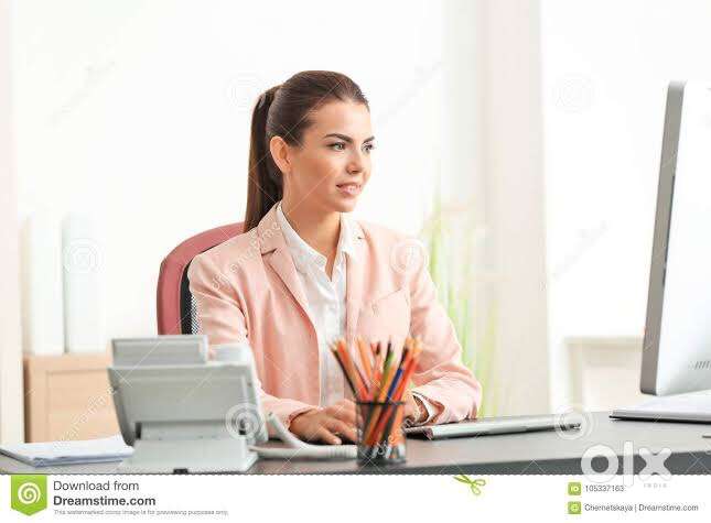Female personal secretary