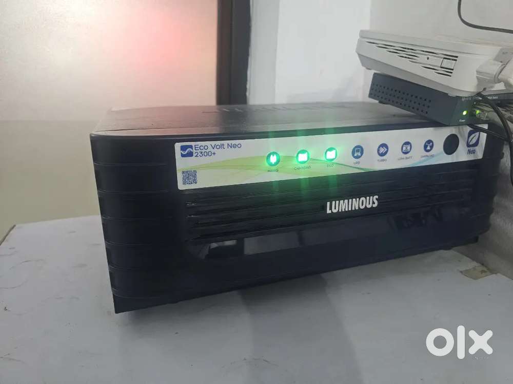 Luminous inverter with battery