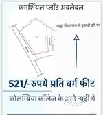 डामर रोड़ से लगा हुआ कमर्शियल प्लॉट काफी कम दामों में प्लॉट