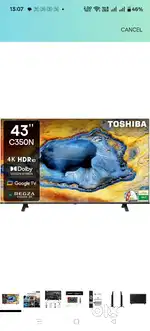 Toshiba 43 inch 4k FHD