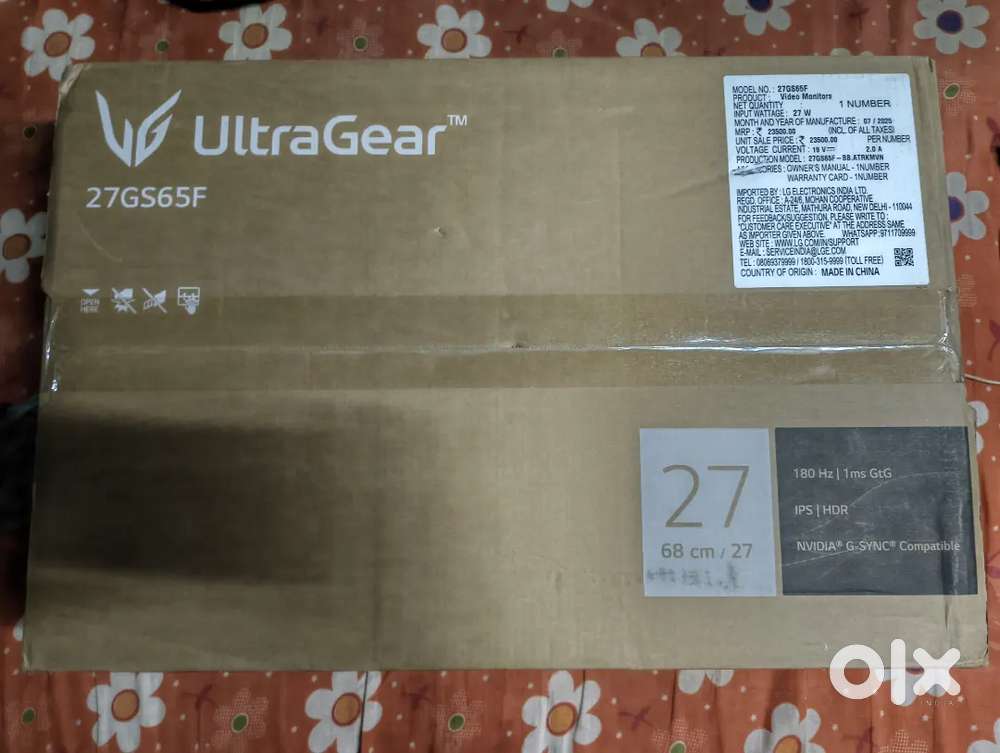 LG ULTRAGEAR 27 INCH (27GS65F) MONITOR