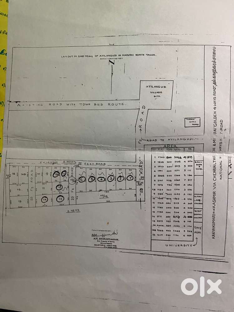 Ayalangudi plot for sale to direct buyer