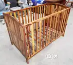 WAKEFIT : SHESHAM BABY CRIB 2 IN 1 FOR SALE. FLASH SALE 70% OFF.