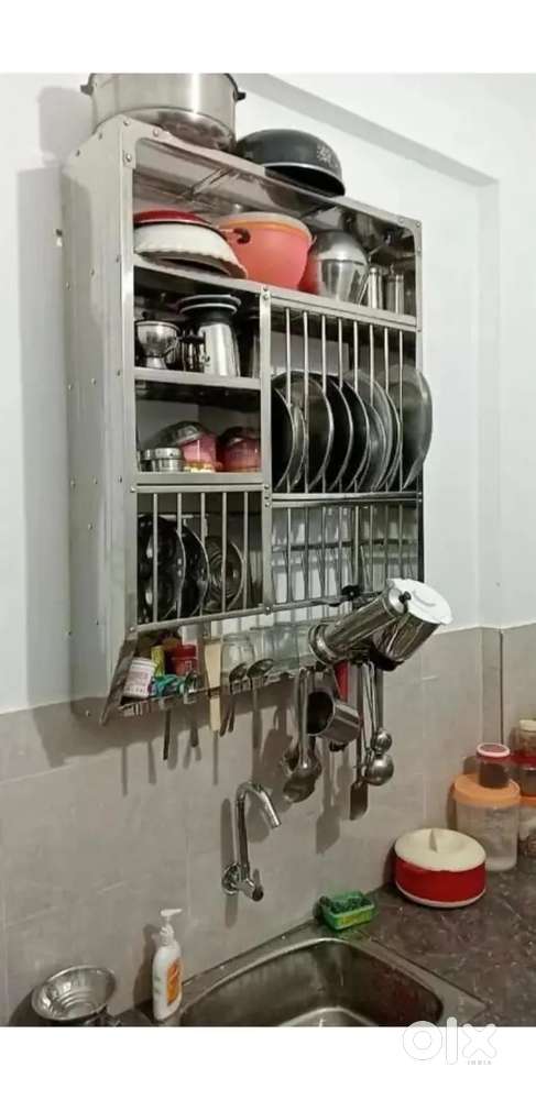 Kitchen utensil steel rack