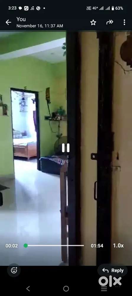 3 years old ready to move flat one balcony and khub kholamela type ar.