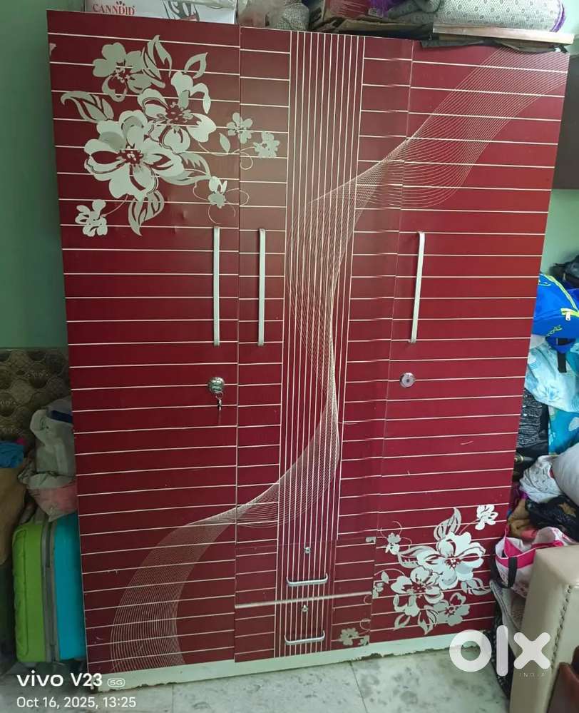 Triple door steel Designer wardrobe look nice