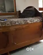 Teakwood (Saagwaan) Box Bed with Mattress