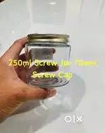 250ml Screw Glass Jar, For Dry Fruits Storage