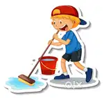 Cleaning boy