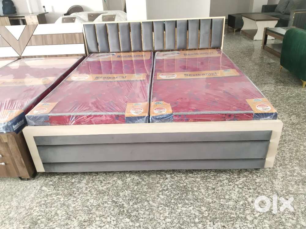 Friday special sale buy new double bed with box 6999 EMI Available