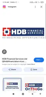 HDB financial services Job vacancy