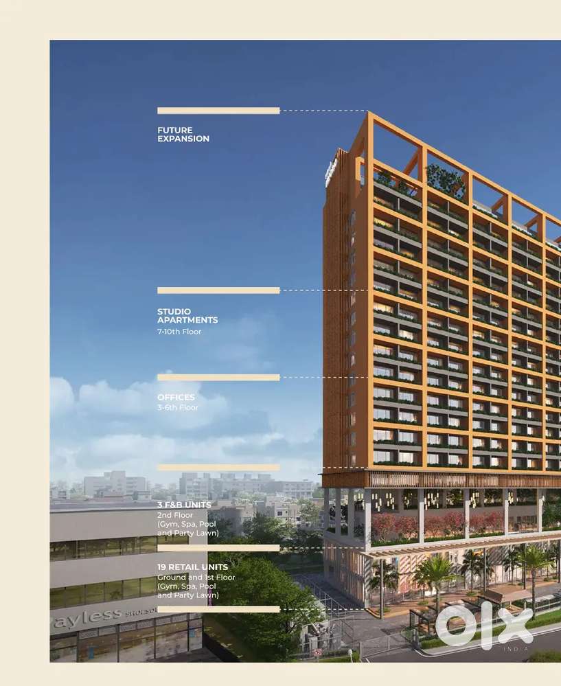 Premium office available for sale in Avinash emporeo ner Sayaji Hotel
