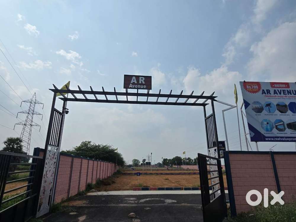 All Facing Sites  just 799 sq.ft   in AR Avenue