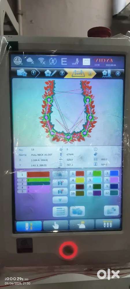 COMPUTER EMBROIDERY MACHINE 12 HEAD