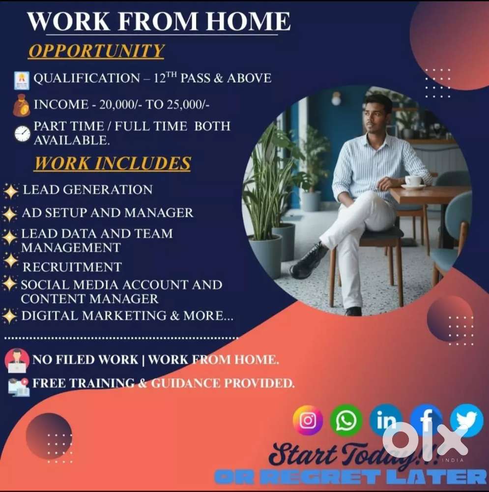 Work From Home Job Part Time & Full Time Available