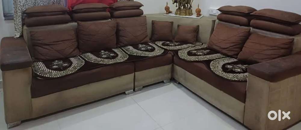 L shape sofa 4 years old