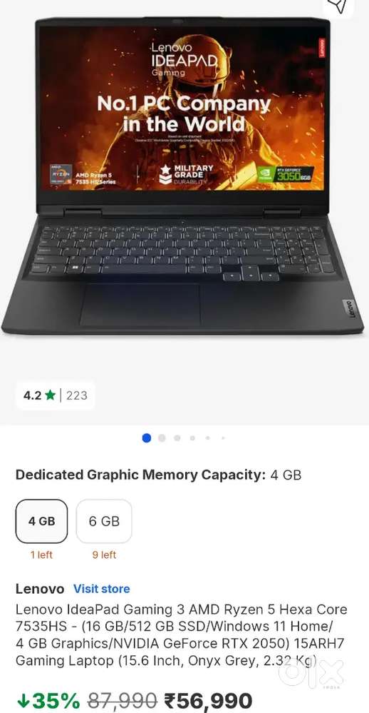 Lenovo IdeaPad Gaming 3