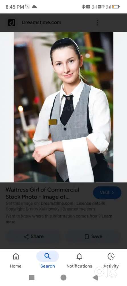 Waiter chaiye female  and male