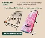 Folding Steel Cots with Mattress and without Mattress Sales