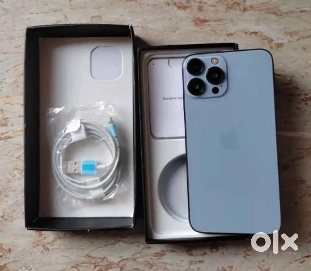 IPHONE 13 PRO MAX BLUE COLOR 256GB BATTERY 89% REFURBISHED MODEL