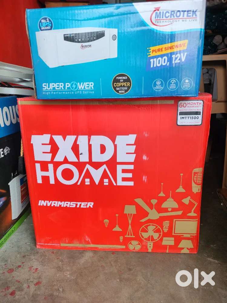 Brand new (1100va+150ah ) microtek sinewave inverter exide battery