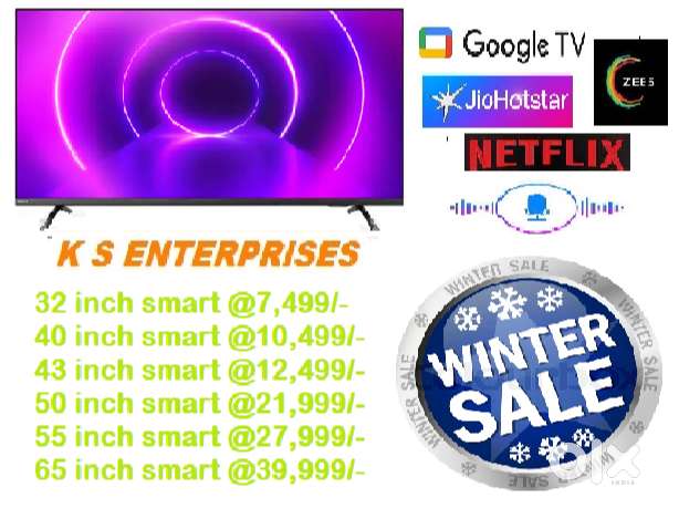65 INCH SMART, ORIGNAL 4K,VOICE COMMAND,BLUE TOOTH LED IN 39,999/ONLY