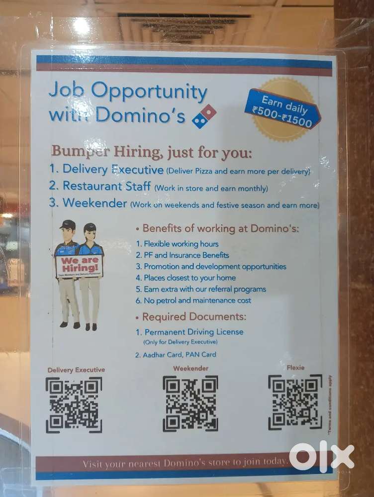 Required delivery boy urgently