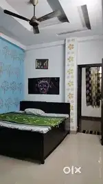 3 BHK flat fully furnished single and sharing room