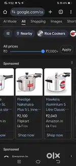 Prestige cooker
