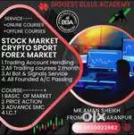 Stock market forex market Crypto sports Trading  course