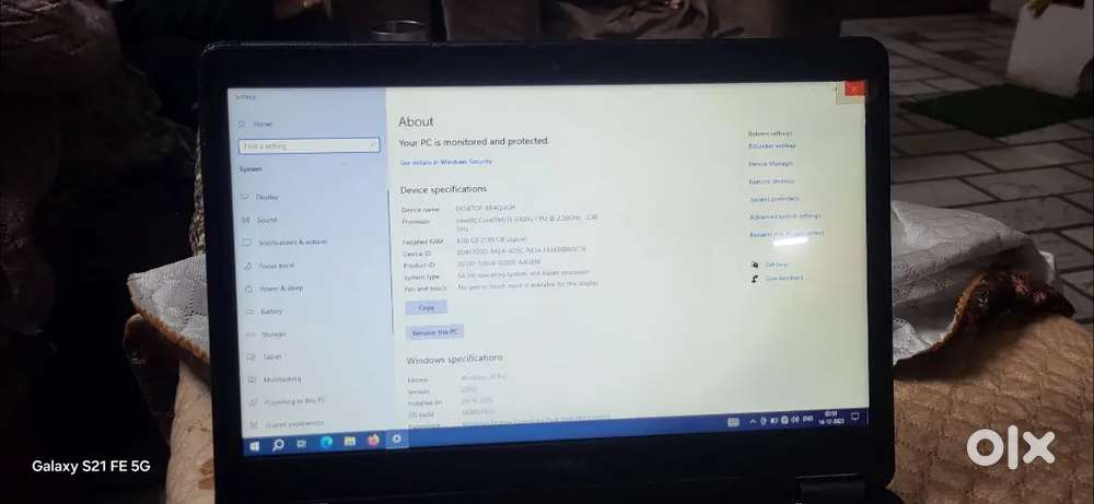 Dell Laptop, 8 GB ram and 512 GB, i5 processor, 4 GB graphic card