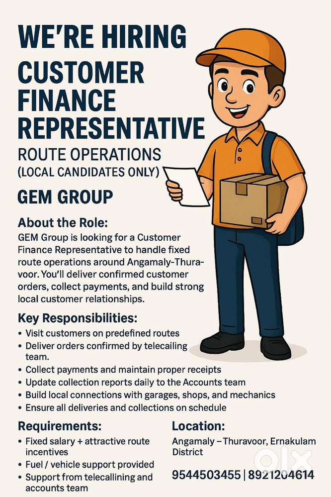 Customer Finance Representative - Route Operations