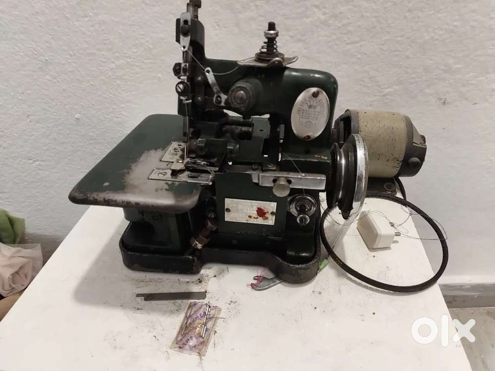 over lock machine available with motor  Head
