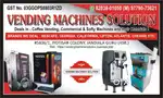 Coffee and tea vending machines and softy machines