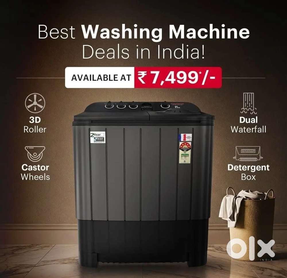 Haier 6kg washing machine starting from 7500 Free delivery.EASY EMI