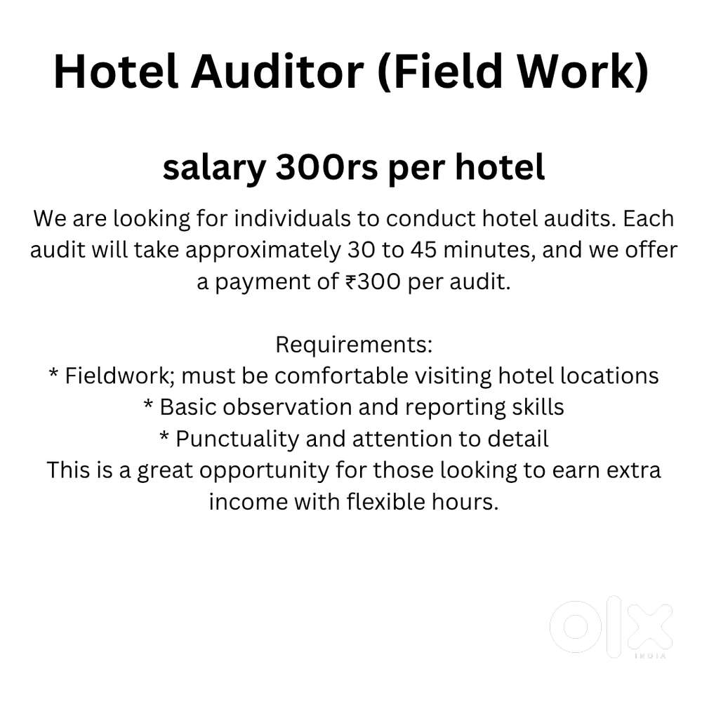 Hotel Auditor (Thiruvananthapuram)
