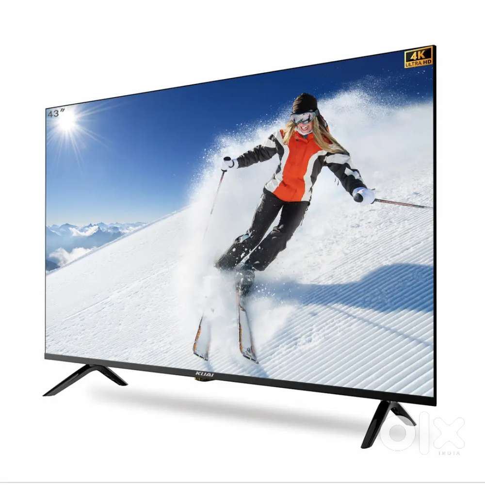 43 inch smart android frameless led tv with 600 channel free in tv