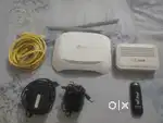 Tp-link router, Syrotech Optical Network Unit, with Free Jio Data Card