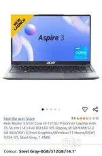 ACER ASUS LAPTOP SEAL PACK WITH BILL 1 YEAR WARRANTY
