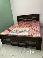 Brand new queen size cot with mattress available