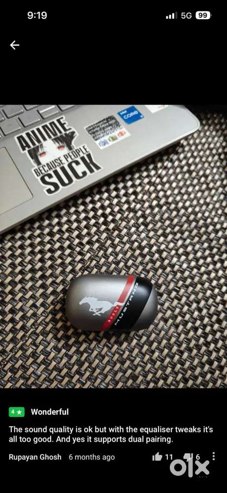 Boult dyno mustang with enc 13 mm driver extra bass